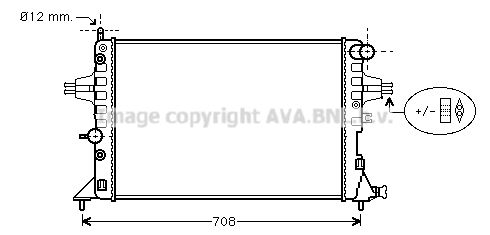 AVA QUALITY COOLING Радиатор, охлаждение двигателя OL2254